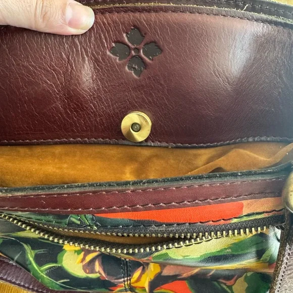 Patrica Nash Floral Leather Shoulder Bag